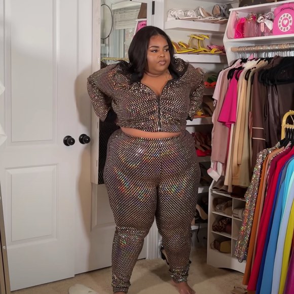 AS. Glitz 2 PC Jogger Set - Picture 1 of 3